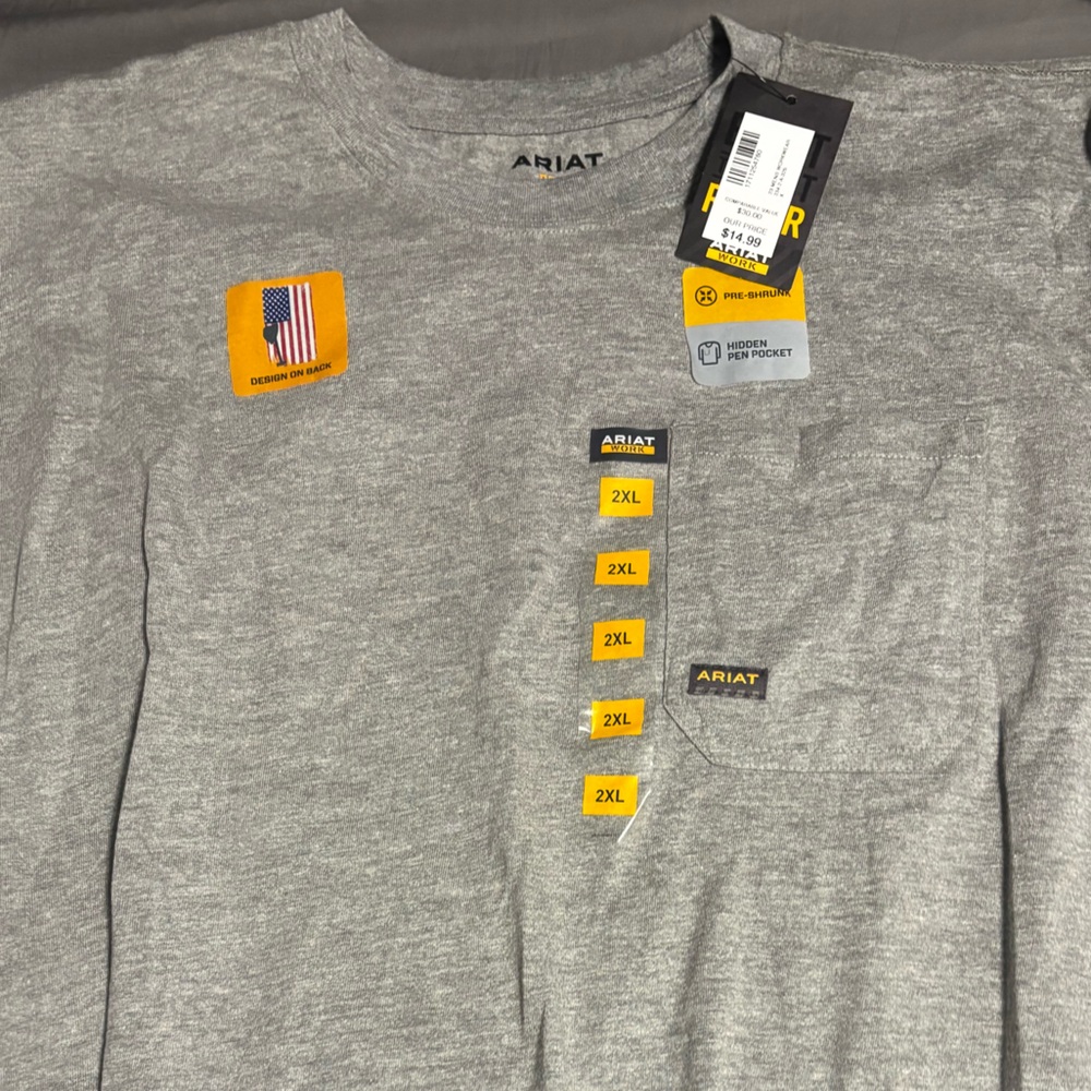 Ariat Gray Long Sleeve Shirt